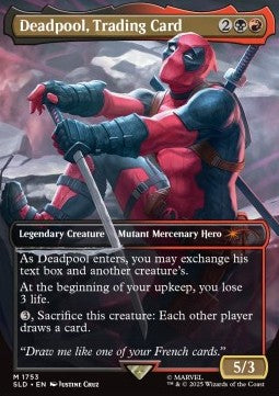 Deadpool, Trading Card SLDMVL-1753 Mythic Excellent Englisch Foil