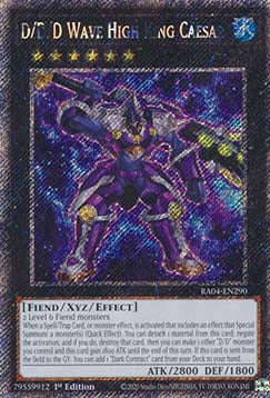 D/D/D-Wellenhochkönig Caesar RA04-DE290 Platinum Secret Rare Near Mint Deutsch 1. Auflage