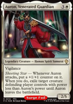 Auron, Venerated Guardian CFIC-10 Rare Near Mint Englisch Foil