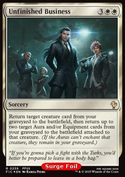Unfinished Business CFIC-259 Rare Near Mint Englisch Foil