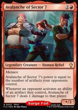 Avalanche of Sector 7 CFIC-53 Rare Near Mint Englisch Foil