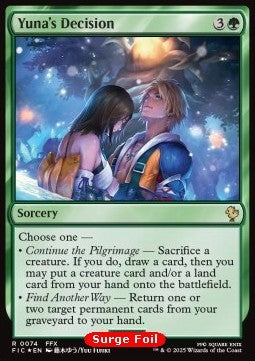 Yuna's Decision CFIC-74 Rare Near Mint Englisch Foil