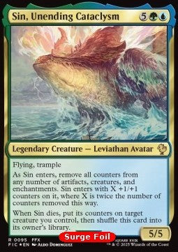 Sin, Unending Cataclysm CFIC-95 Rare Near Mint Englisch Foil