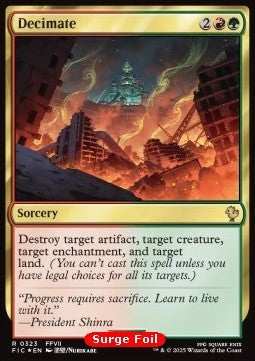Decimate CFIC-323 Rare Near Mint Englisch Foil