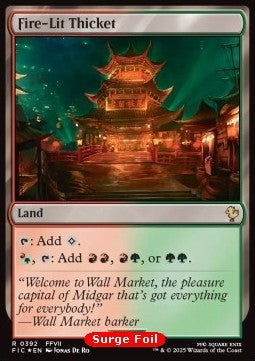 Fire-Lit Thicket CFIC-392 Rare Near Mint Englisch Foil