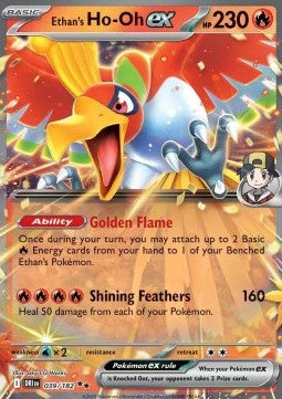 Ethan's Ho-Oh ex DRI-039 Double Rare Near Mint Englisch