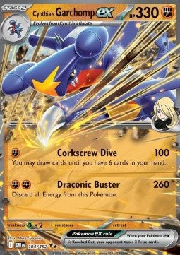 Cynthia's Garchomp ex DRI-104 Double Rare Near Mint Englisch