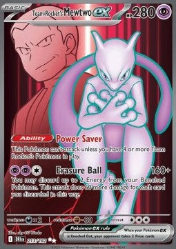Team Rocket's Mewtwo ex DRI-213 Ultra Rare Near Mint Englisch