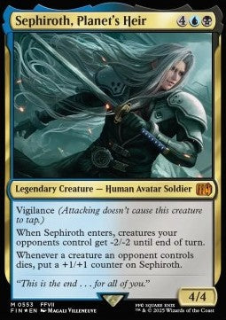 Sephiroth, Planet's Heir XFIN-553 Mythic Near Mint Deutsch Foil
