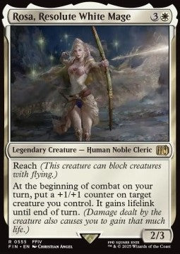 Rosa, Resolute White Mage (V.2) XFIN-555 Rare Excellent Deutsch