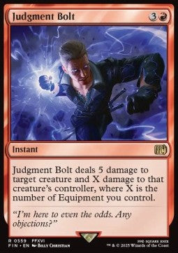 Judgment Bolt XFIN-559 Rare Near Mint Englisch