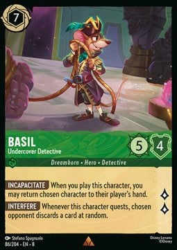 Basil - Verdeckter Ermittler 8JAF-86 Rare Near Mint Deutsch Foil
