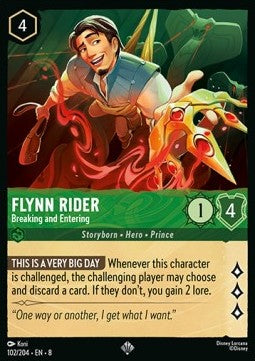 Flynn Rider - Einbrecher 8JAF-102 Super Rare Near Mint Deutsch