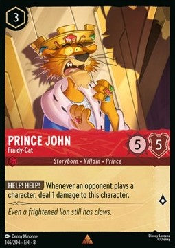 Prinz John - Angstkatze 8JAF-146 Rare Near Mint Deutsch Foil