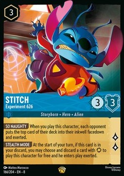 Stitch - Experiment 626 8JAF-166 Legendary Near Mint Deutsch Foil