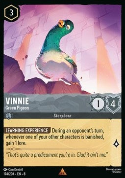 Vinnie - Grüne Taube 8JAF-194 Rare Near Mint Deutsch Foil