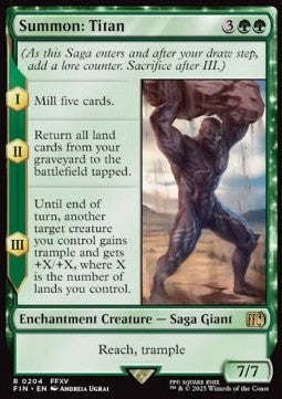 Summon: Titan FIN-204 Rare Near Mint Englisch
