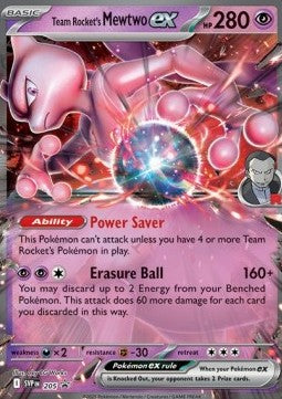 Team Rocket's Mewtwo ex SVP-205 Promo Excellent Englisch