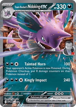 Team Rockets Nidoking ex SVP-217 Promo Good Deutsch