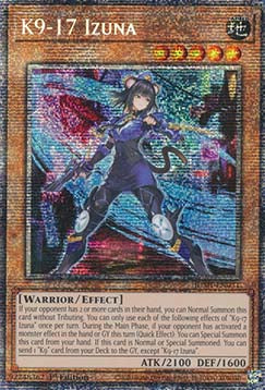 K9-17 Izuna (V.3) JUSH-031 Starlight Rare Near Mint Englisch 1. Auflage