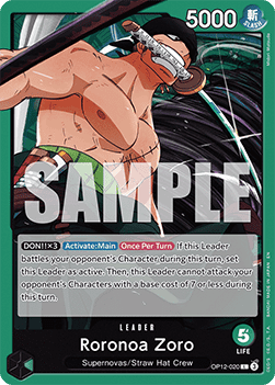 Roronoa Zoro (OP12-020) (V.1) OP12 Leader Near Mint Englisch