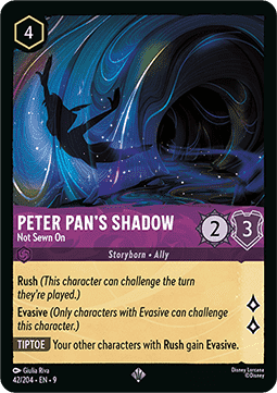 Peter Pans Schatten - Nicht angenäht 9FAB-42 Super Rare Near Mint Deutsch Foil