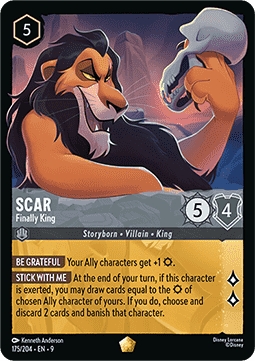 Scar - Endlich König 9FAB-175 Legendary Near Mint Deutsch