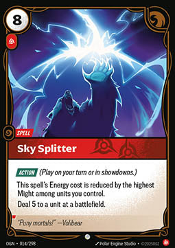 Sky Splitter OGN-014 Common Near Mint Englisch Foil