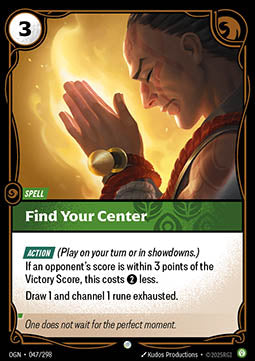 Find Your Center OGN-047 Common Near Mint Englisch