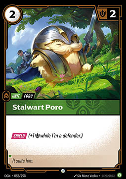 Stalwart Poro OGN-052 Common Boosterfrisch Englisch