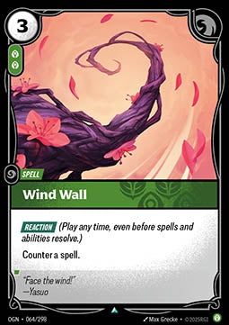 Wind Wall OGN-064 Uncommon Good Englisch