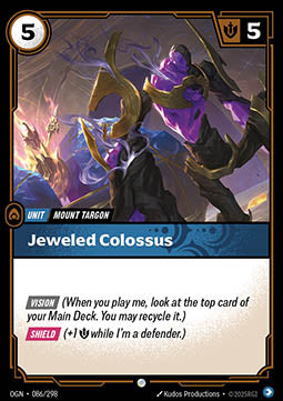 Jeweled Colossus OGN-086 Common Boosterfrisch Englisch Foil