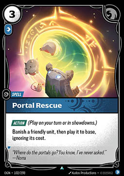 Portal Rescue OGN-102 Uncommon Near Mint Englisch