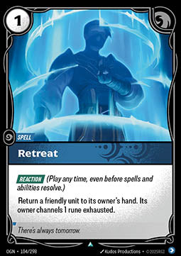 Retreat OGN-104 Uncommon Near Mint Englisch