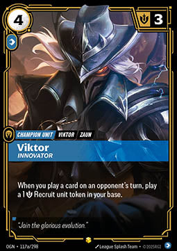 Viktor, Innovator (V.2) OGN-117a Showcase Near Mint Englisch Foil