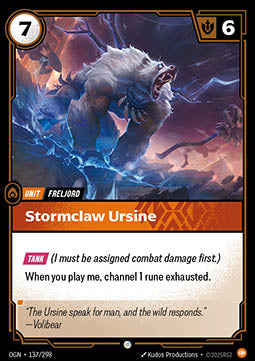 Stormclaw Ursine OGN-137 Common Near Mint Englisch