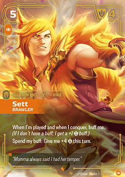 Sett, Brawler (V.1) OGN-164 Epic Near Mint Englisch Foil