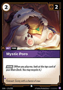 Mystic Poro OGN-171 Common Boosterfrisch Englisch Foil