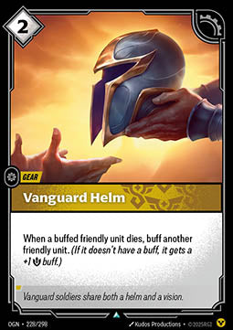 Vanguard Helm OGN-228 Uncommon Near Mint Englisch