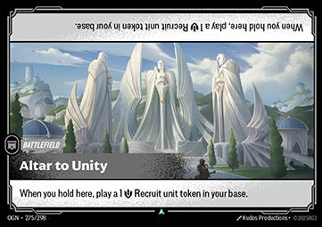 Altar to Unity OGN-275 Uncommon Near Mint Englisch
