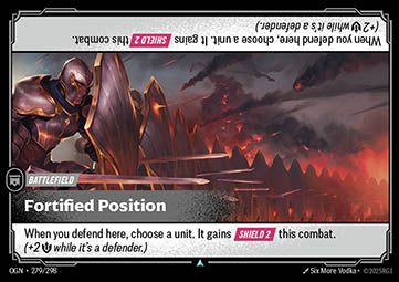 Fortified Position OGN-279 Uncommon Boosterfrisch Englisch