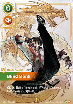 Lee Sin, Blind Monk (V.2) OGN-304 Showcase Near Mint Englisch Foil