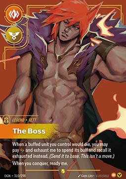 Sett, The Boss (V.2) OGN-310 Showcase Near Mint Englisch Foil