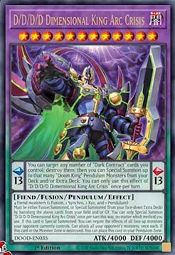 D/D/D/D Dimensional King Arc Crisis (V.1) DOOD-035 Ultra Rare Near Mint Englisch 1. Auflage