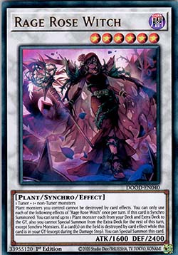 Rage Rose Witch (V.1) DOOD-040 Ultra Rare Near Mint Englisch 1. Auflage