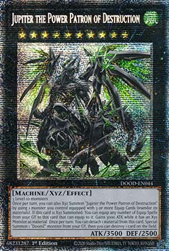 Jupiter der Machtpatron der Zerstörung (V.2) DOOD-044 Starlight Rare Near Mint Deutsch 1. Auflage