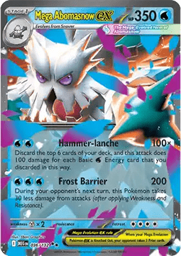 Mega Abomasnow ex MEG-036 Double Rare Near Mint Englisch