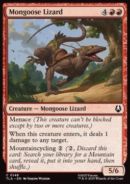 Mongoose Lizard TLA-148 Common Near Mint Englisch