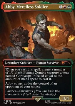 Abby, Merciless Soldier SLDPS-2202 Mythic Near Mint Englisch Foil