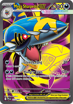 Mega Sharpedo ex PFL-113 Ultra Rare Near Mint Englisch